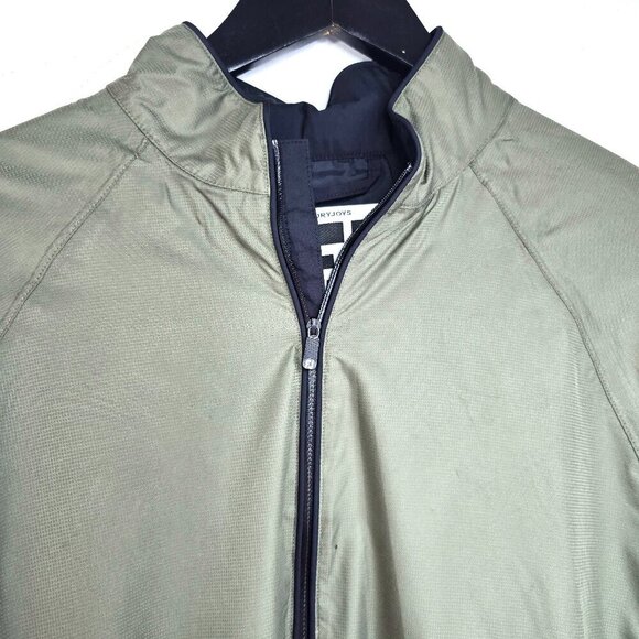Footjoy Dryjoys Tour Collection Green Windbreaker 1/4 Zip Pullover Jacket Golf - Picture 4 of 12